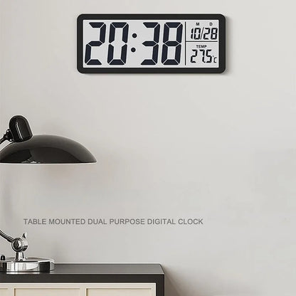 Horloge murale LCD alimentée par batterie