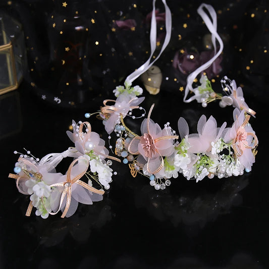 Pink & White Floral Hair Accessory