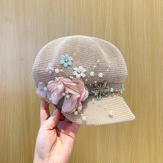 Korean Style Octagonal Flower Hat