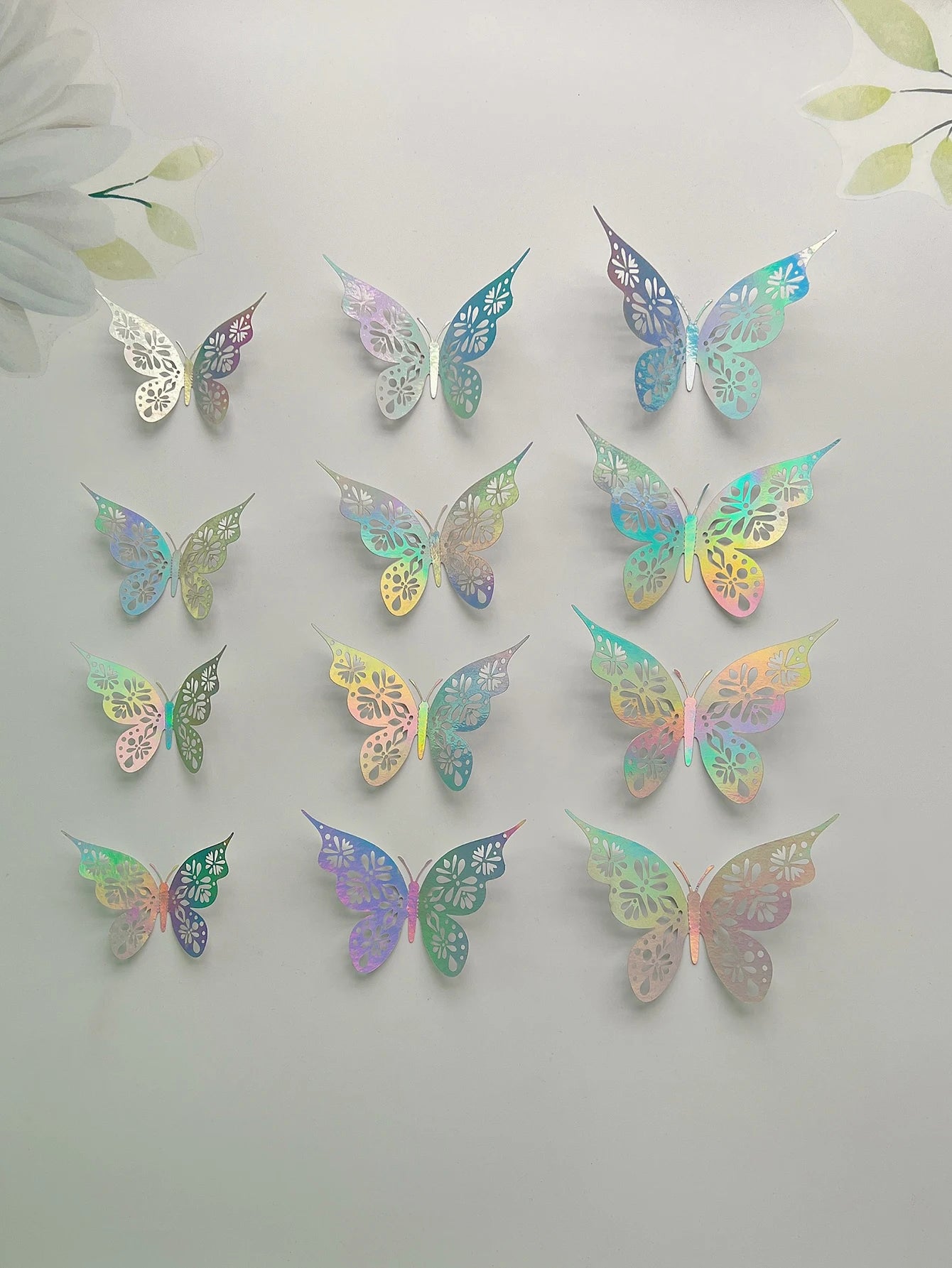 3D-Wandpapieraufkleber mit hohlem Schmetterling