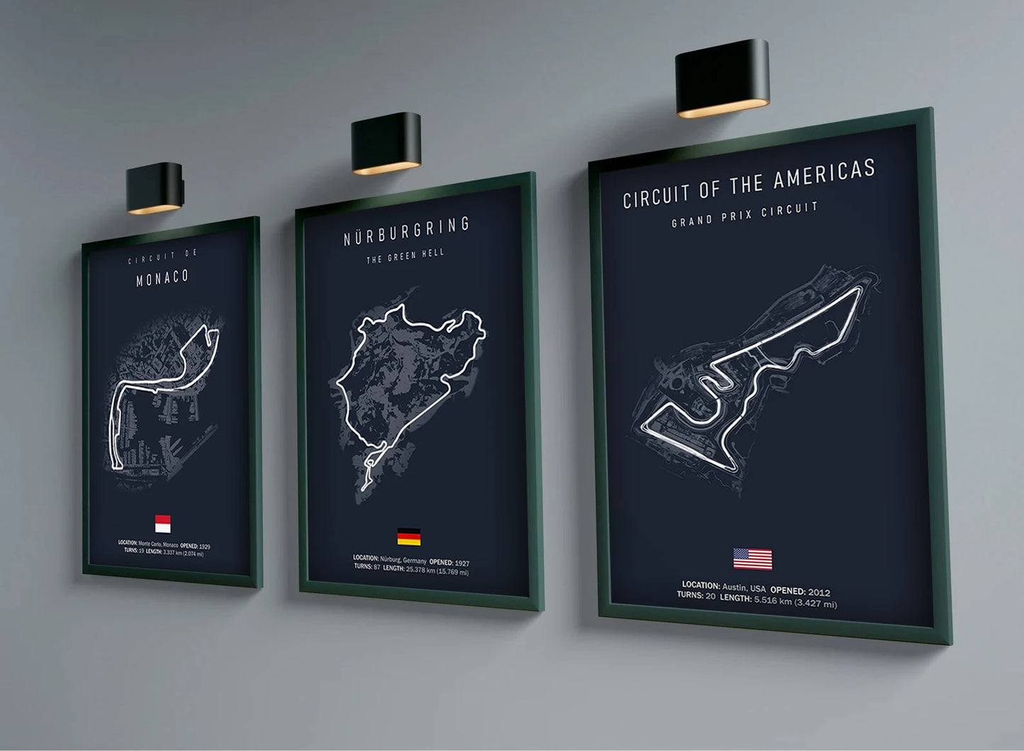 Monaco F1 Canvas Wall Art Esthétique Nordique