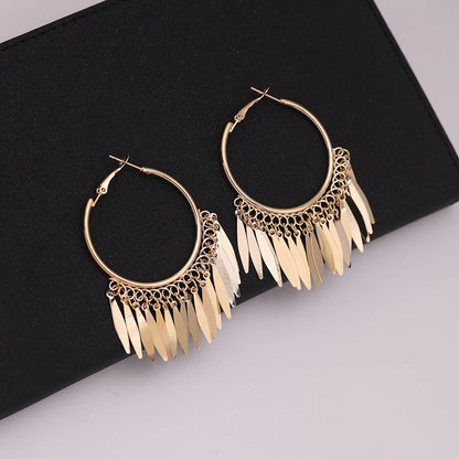 Geometric Round Women's Earrings