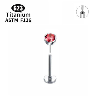 Bijoux de nez en pierre de Zircon titane