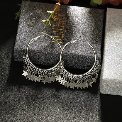 Geometric Round Women's Earrings