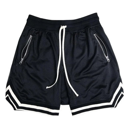 Schnell trocknende Mesh-Basketball-Turnshorts für den Sommer