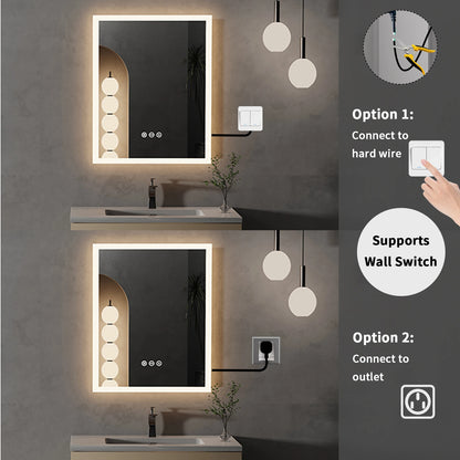 wall mounted vanity mirror