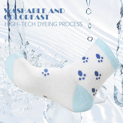 Enfants 5 paires de chaussettes à imprimé animal