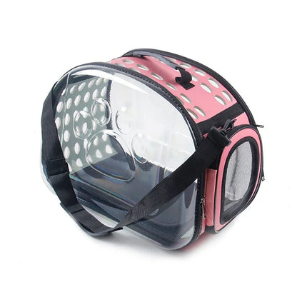 Transparent Foldable Outdoor Pet Carrier Handbag