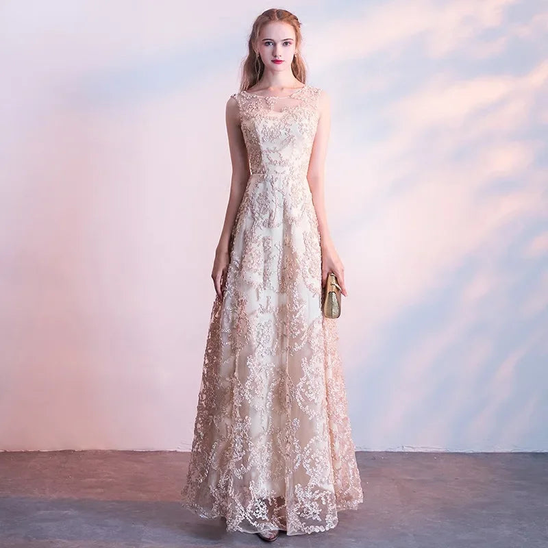 Elegant Long Banquet Dinner Dress