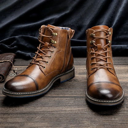 Retro Leather Boots For Men's