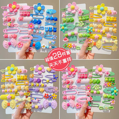 14-Piece Baby Girls Hair Clip Set