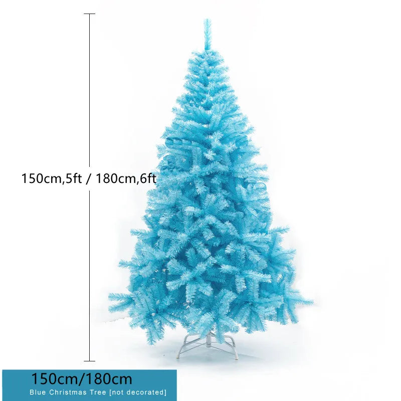 blue christmas tree
