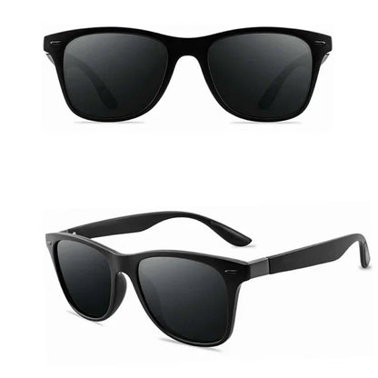 Men's Polarized Mirror Fishing Black Sunglasses