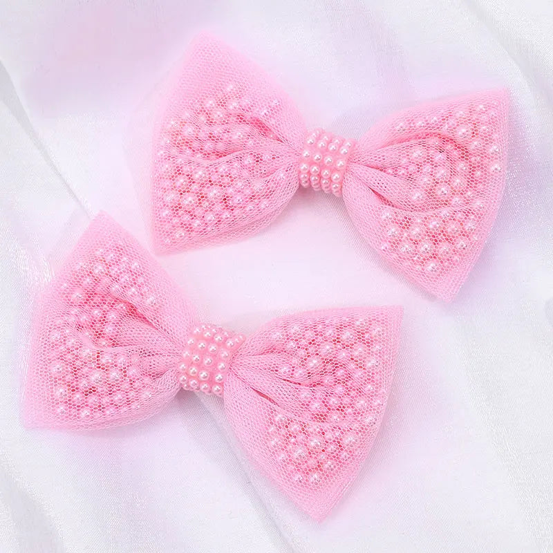 Korean Children's Net Yarn Bow Hair Clip