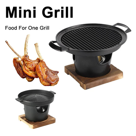 Mini BBQ Alcohol Stove Grill