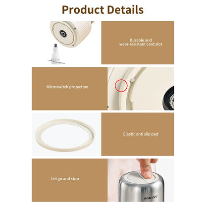 Electric Household Kitchen Garlic Cutter Blender