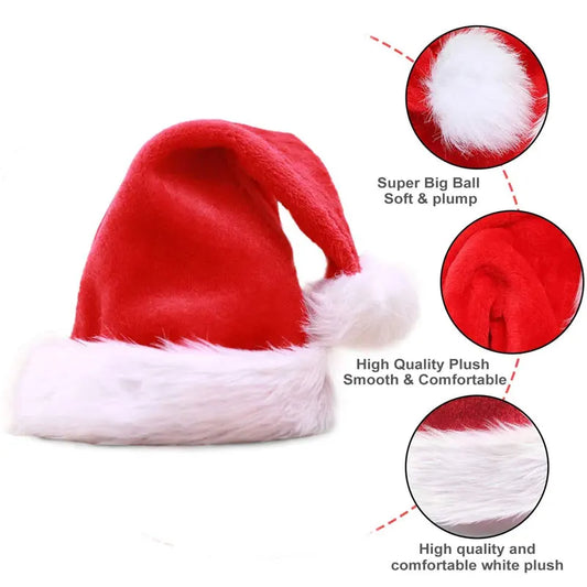 Red Velvet Christmas Holiday Hat