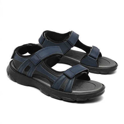 Sandales d'été imperméables pour hommes, bout ouvert, en cuir léger. 