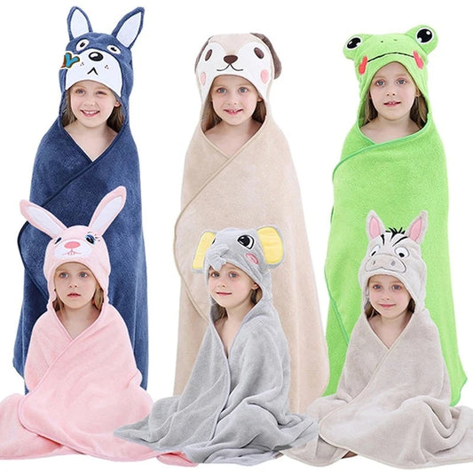 Toddler Soft Hooded Bath Towels