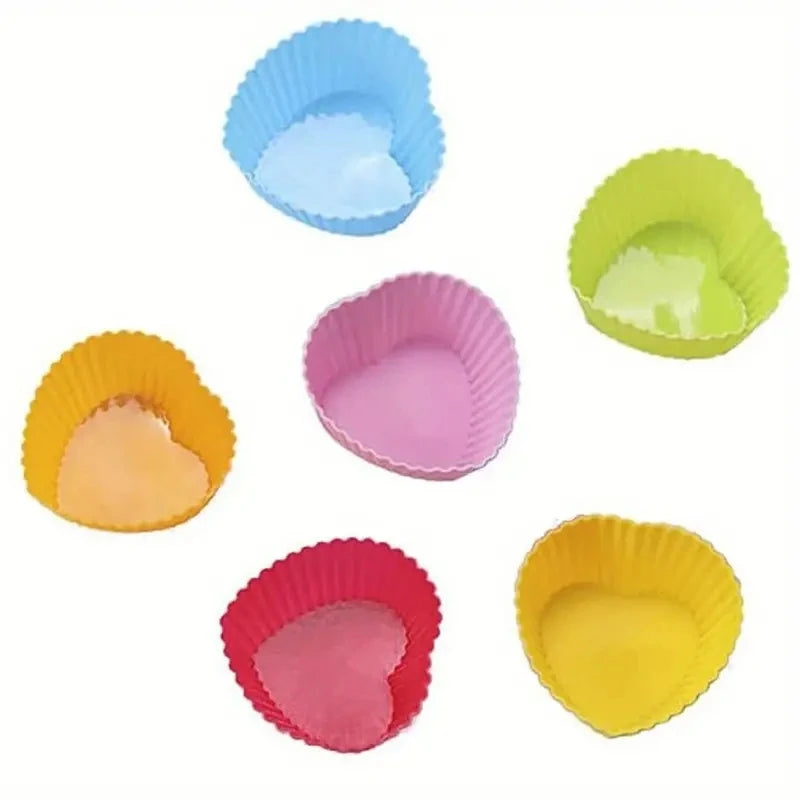 Random Color Silicone CupCake Mold Set