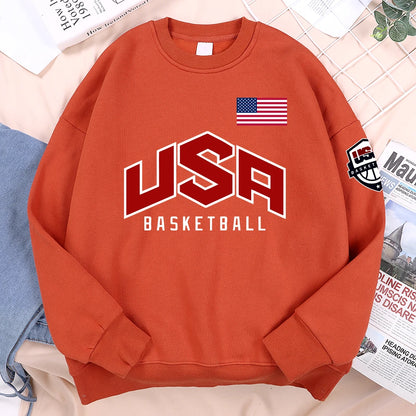 Men's Printed Basketball Sports Hoodies
