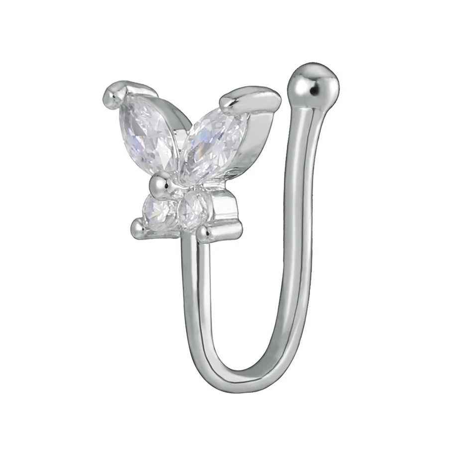 Schicke Nasenmanschetten mit Zirkonia