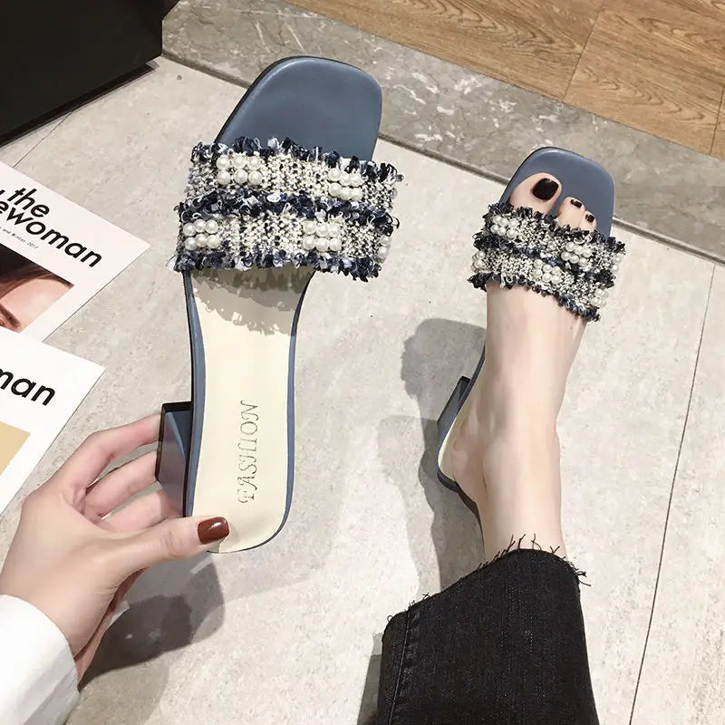 Women's Rhinestone High Heel Sandals