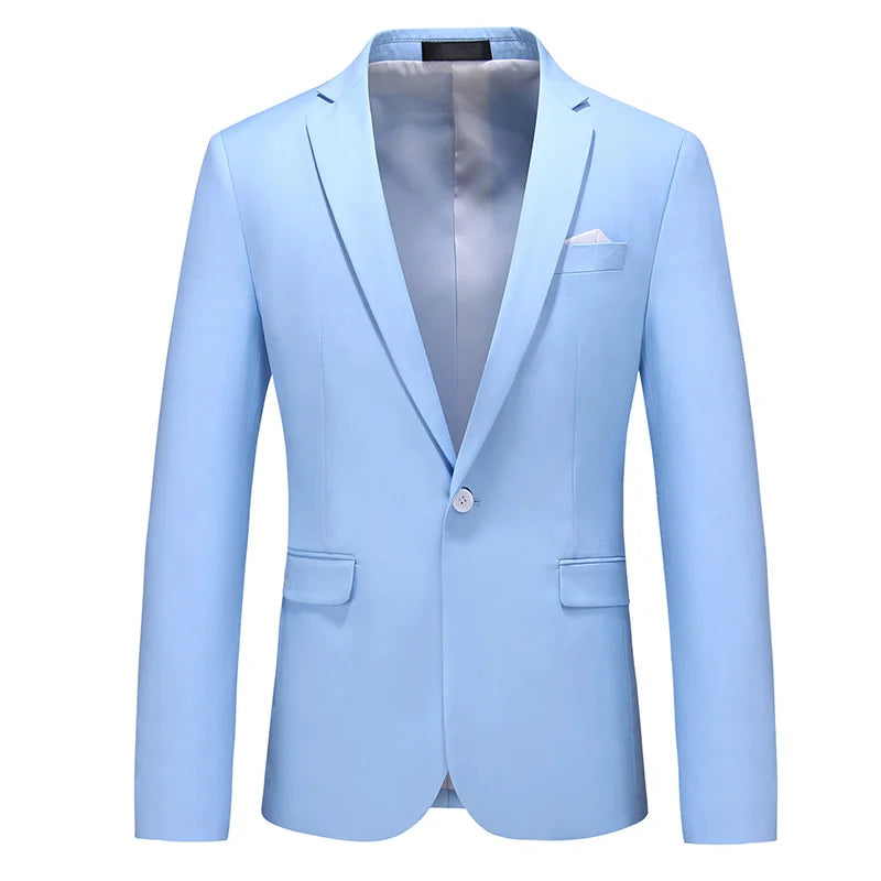 Bright Grey Men's Slim Blazer