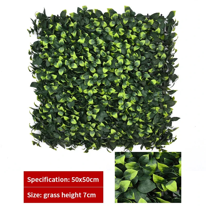 Haie topiaire artificielle en buis protégée contre les UV