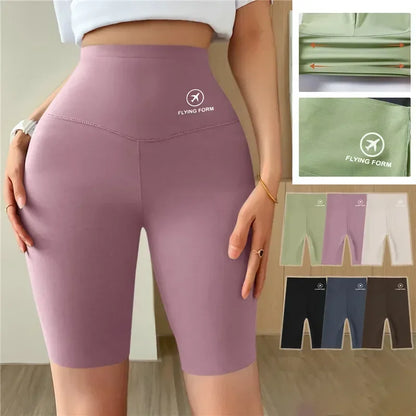 High-Waist-Sportshorts für Damen