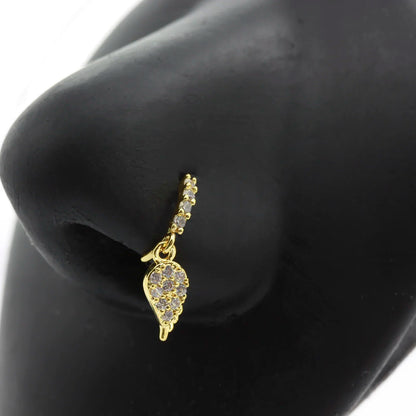 Anneaux de nez pendants en forme de cœur pour femmes