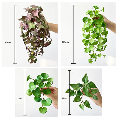 Mini Soft Glue Fake Green Plants for Home
