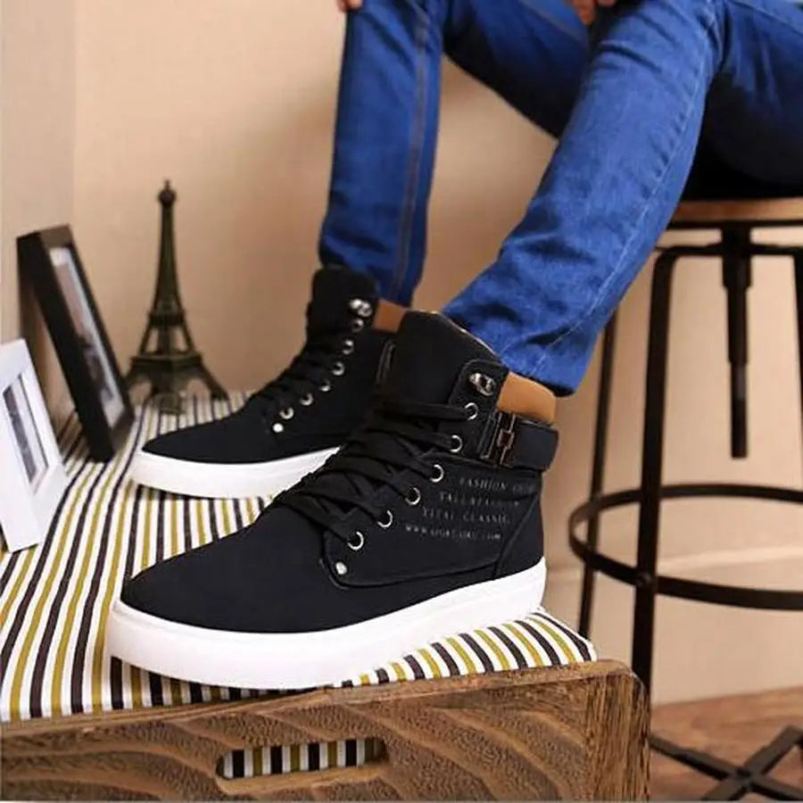 Spring/Autumn High Top Sneakers for Men
