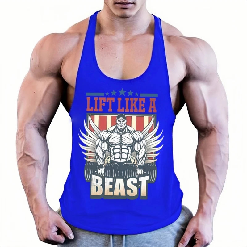 Men's Gym Fitness Tank Top - Sleeveless Workout Tops
