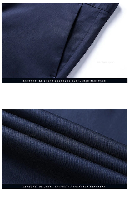 Pantalon d'attente élastique anti-rides doux pour hommes