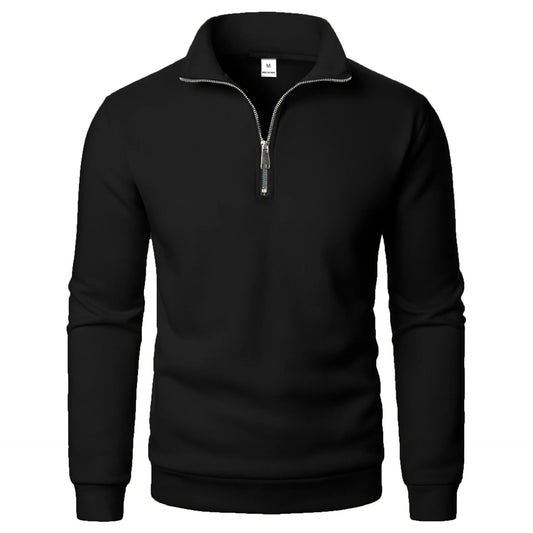 Autumn Men's Oversize Half-Zip Sweatshirt