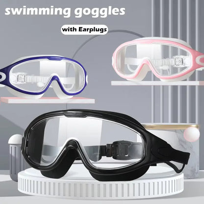 Lunettes de natation unisexes à grande monture