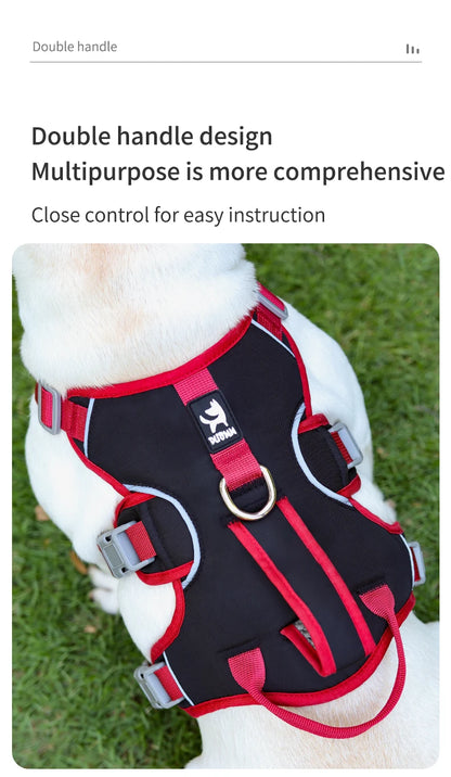 Pet Rainproof Bulldog Anti-slip Night Reflective Harnesses