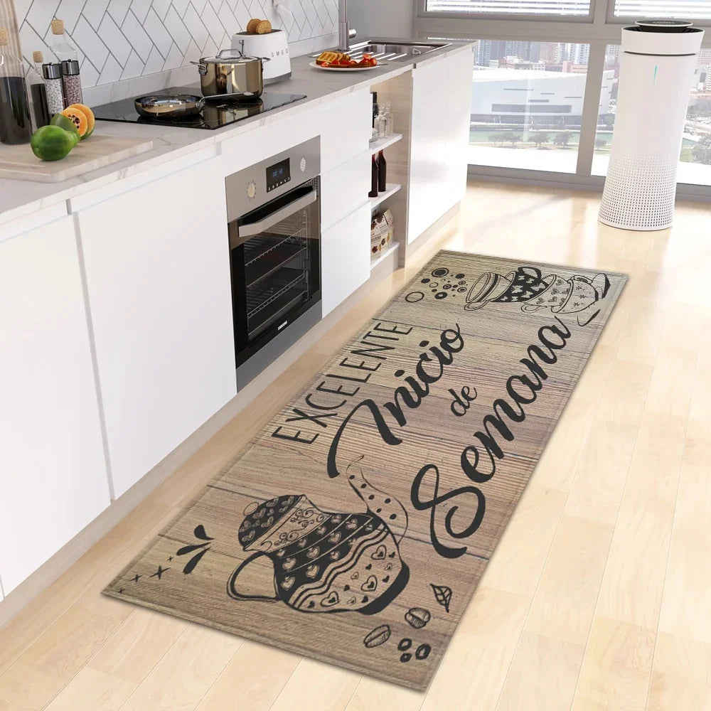 Non-slip Coffee-Themed Floor Mat