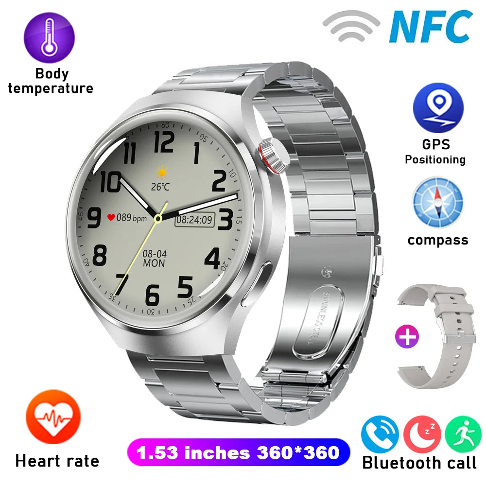 GT4 Sport Smart 1.5 IPS Display IP68 Bluetooth Call - Android Watch