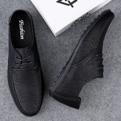 Men's Soft Sole Plus Size Leather Shoes