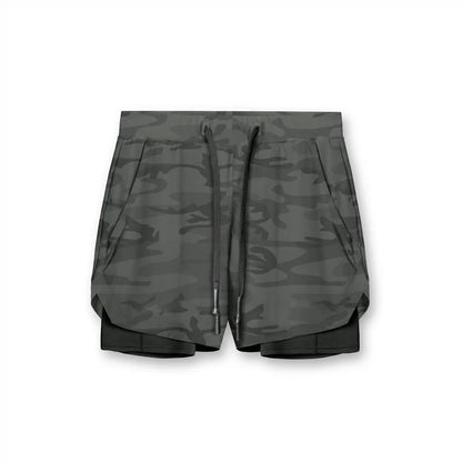 Summer Quick-Dry Double-Layer Gym Shorts for Men