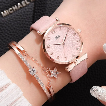 Montre-bracelet à quartz magnétique pour femme