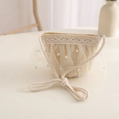 Lace Flower Kids Beach Straw Hat