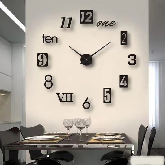 3D Roman Numeral Acrylic Wall Clock