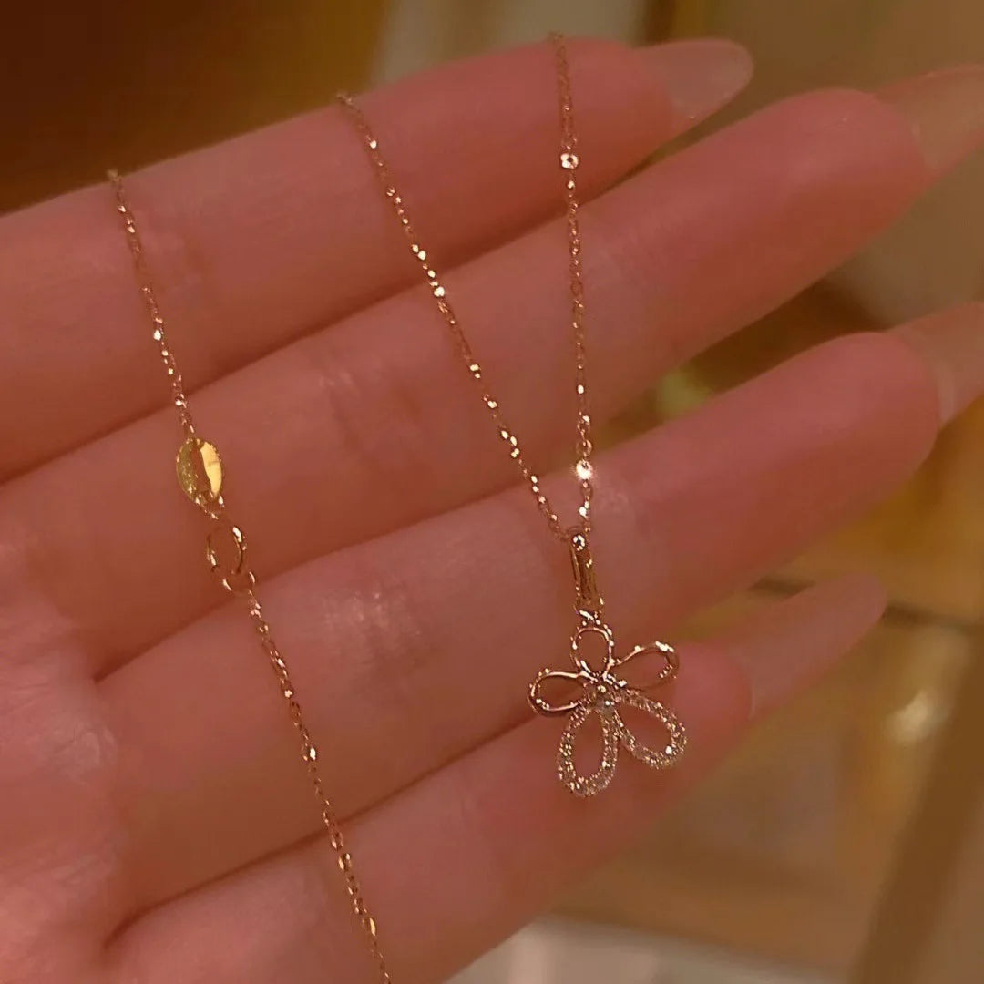 Green Zircon Necklace & Stud Earrings Set