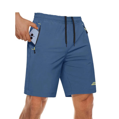 Men's Quick Dry Zip Pocket Athletic Shorts