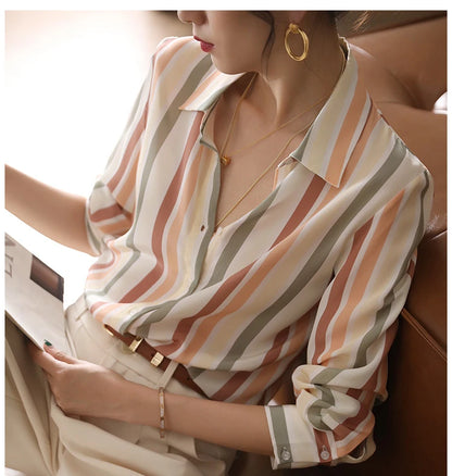 Korean Satin Basic Womens Tops