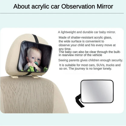 Car Rotatable Safety Mirror for Kids