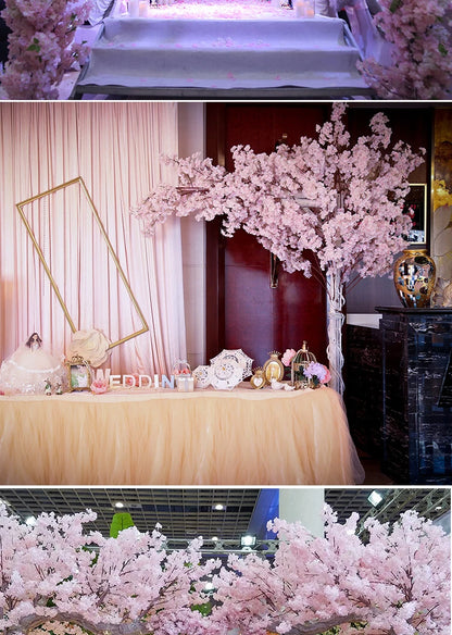 Cerisier artificiel en soie, accessoire de mariage, décoration d'intérieur 
